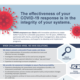 Snapshot of WRMA's handout, "The effectiveness of your COVID-19 response is in the integrity of your systems."