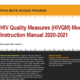 Snapshot of the cover for Ryan White HIV/AIDs Program's HIV Quality Measures (HIVQM) Module Instruction Manual 2020-2021.