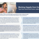Snapshot of WRMA's handout, "Working Happily from Home: Tips from work-from-home veterans."