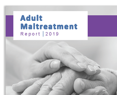Snapshot of the cover for the Adult Maltreatment Report 2019.