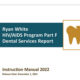 Cover for the Ryan White HIV/AIDS Program Part F Dental Services Report instruction manual 2022