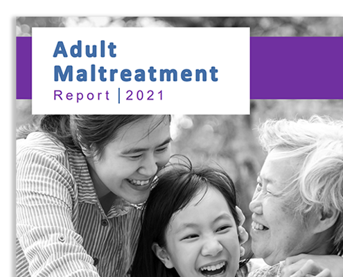 Cover of the Adult Maltreatment Report 2021