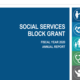 Cover of the Social Service Block Grant, Fiscal Year 2020, Annual Report.