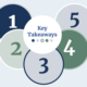 Graphic reading: Key Takeways: 1, 2, 3, 4, and 5.